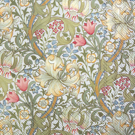 Golden Lily Cocktail Napkins