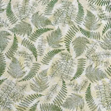 Fern, Green and Cream paper