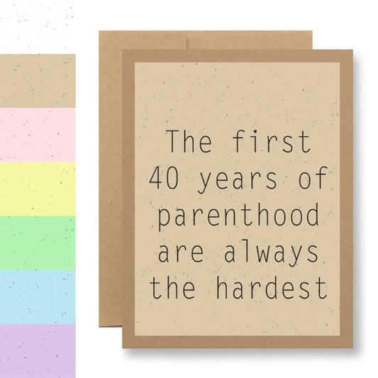 The first 40 years...