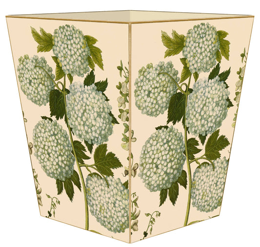 Pale Hydrangea Wastepaper Basket