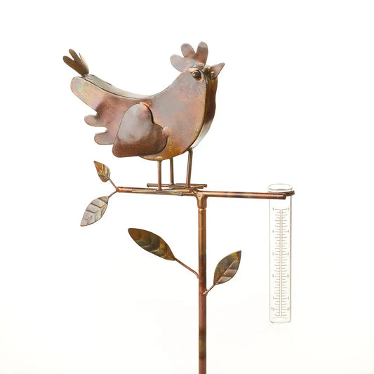 Rooster Rain Gauge