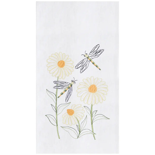 Dragonflies and Daisies Towel