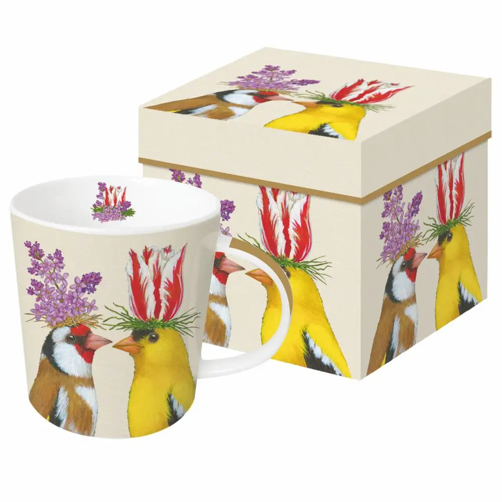 Mugs.......Birds ,Squirrel and Dragonfly