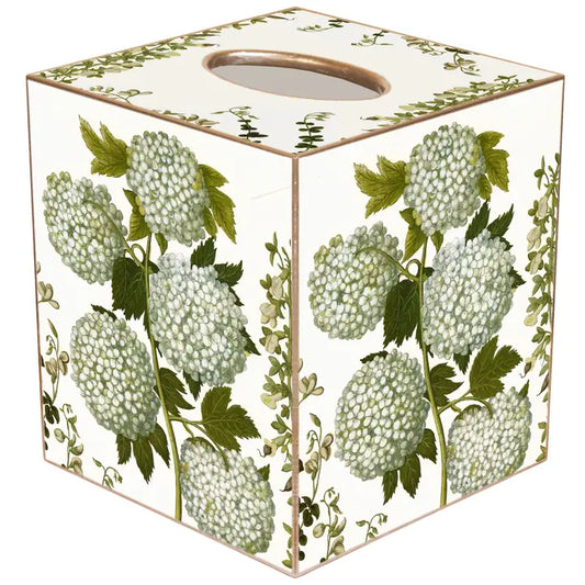 Pale Hydrangea Tissue Box
