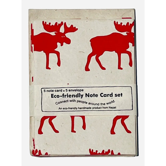 Red Moose Note Cards