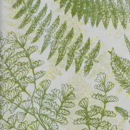 Gold and Green Ferns Note Pad/Journal