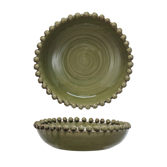 Hobnail Terra-cotta Bowl