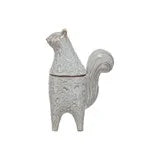 White Squirrel Shaped Jar