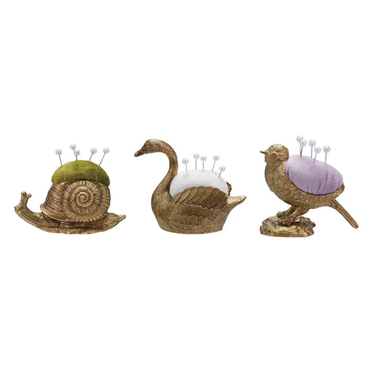 Pin Cushion with 5 Pearl Head Pins