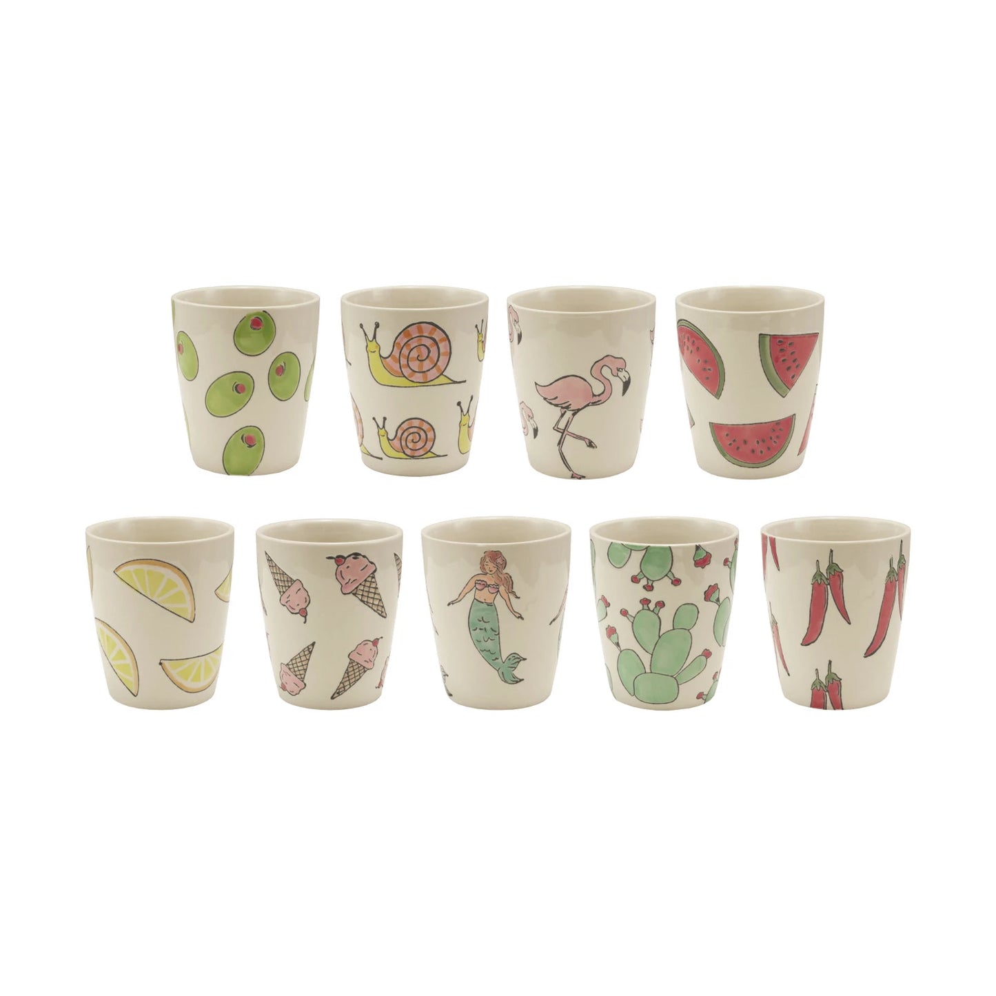 10 oz. Hand Painted Cup