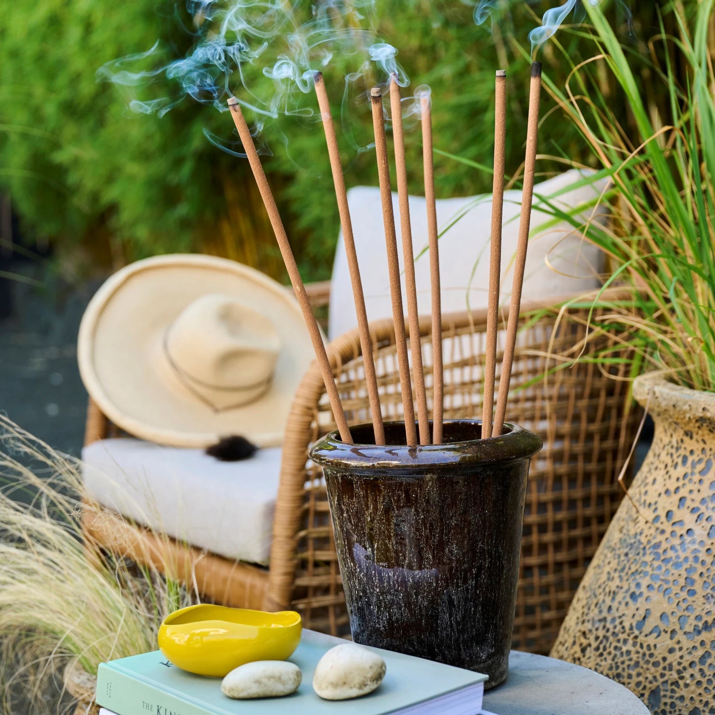 Citronella and Lemongrass Garden Stakes, Handmade
