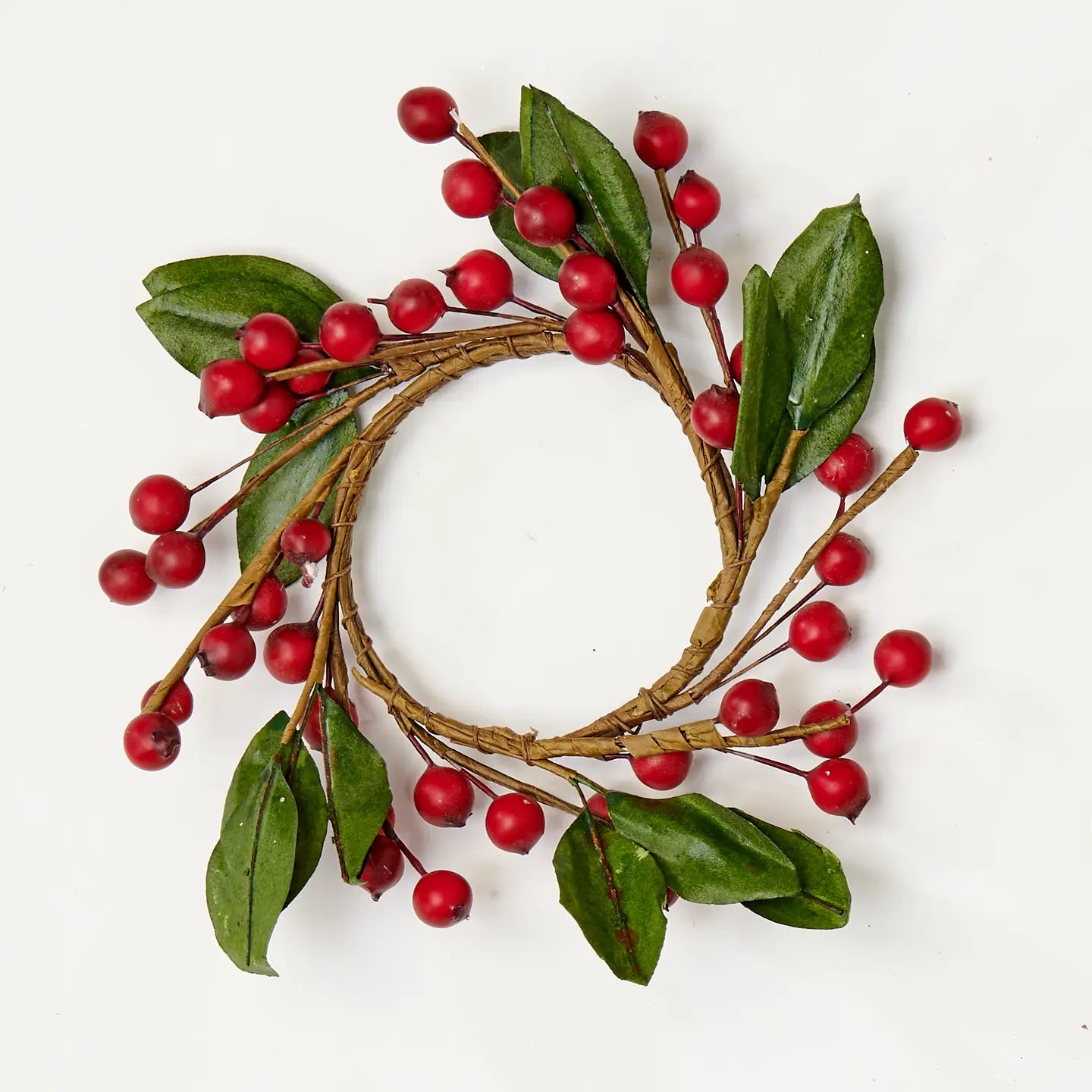 Berry and Leaf Candle Ring