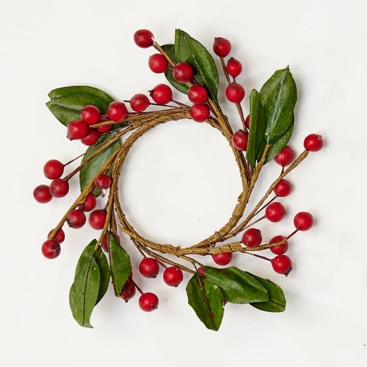 Berry and Leaf Candle Ring