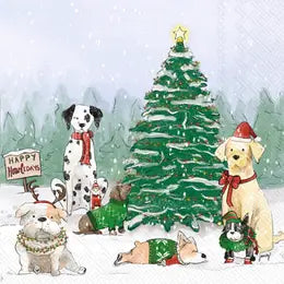 Christmas Dog Napkins