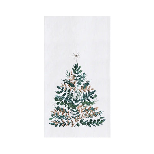 Emerald Christmas Tree Hand towel