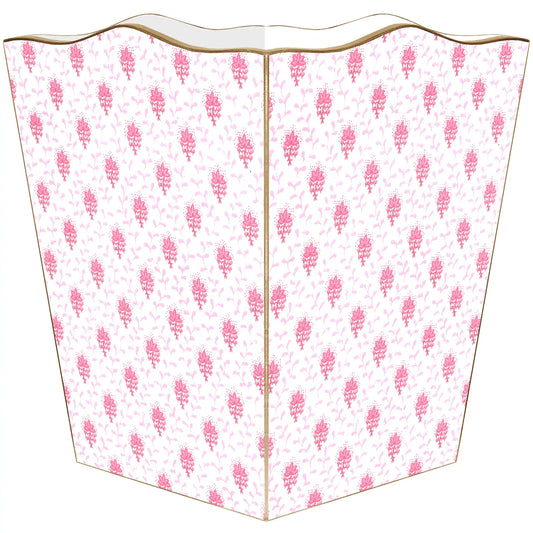 Pink Provencial Waste basket