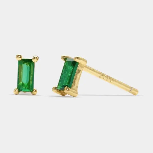 Tiny Green  Malachite Studs