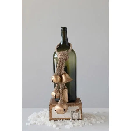 Decrotive Metal Bells on Jute Hanger