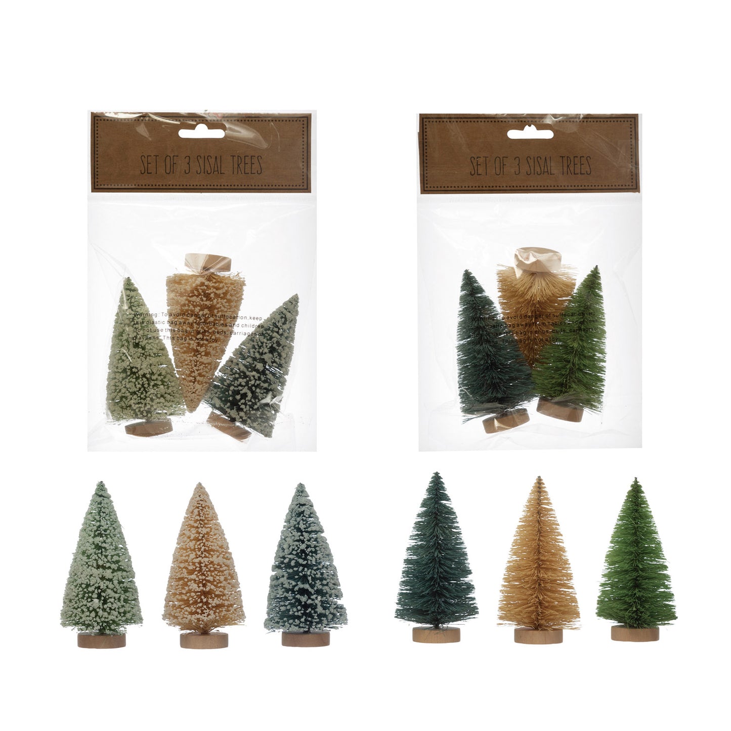 Set of 3 bottlebrush Trees