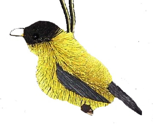 Gold Finch ornament, yellow bird