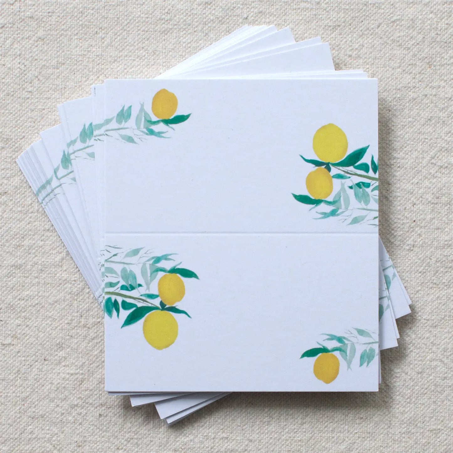 Citrus Placecards, place cards, lemon