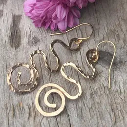 Gold-Filled Squiggle Earrings
