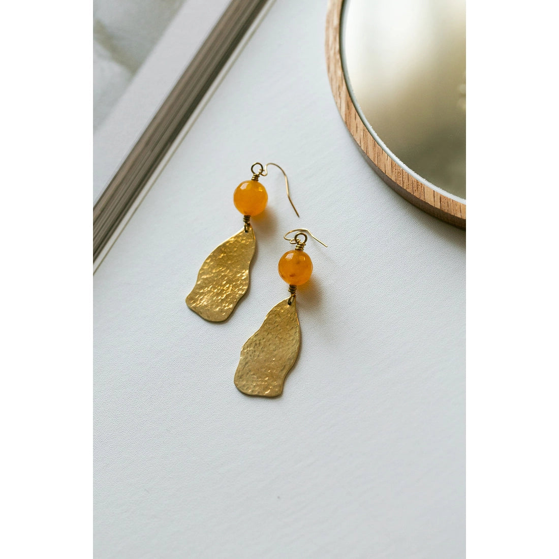 Aswan Earrings, yellow