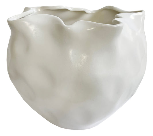 Cream Ceramic Organic Vase