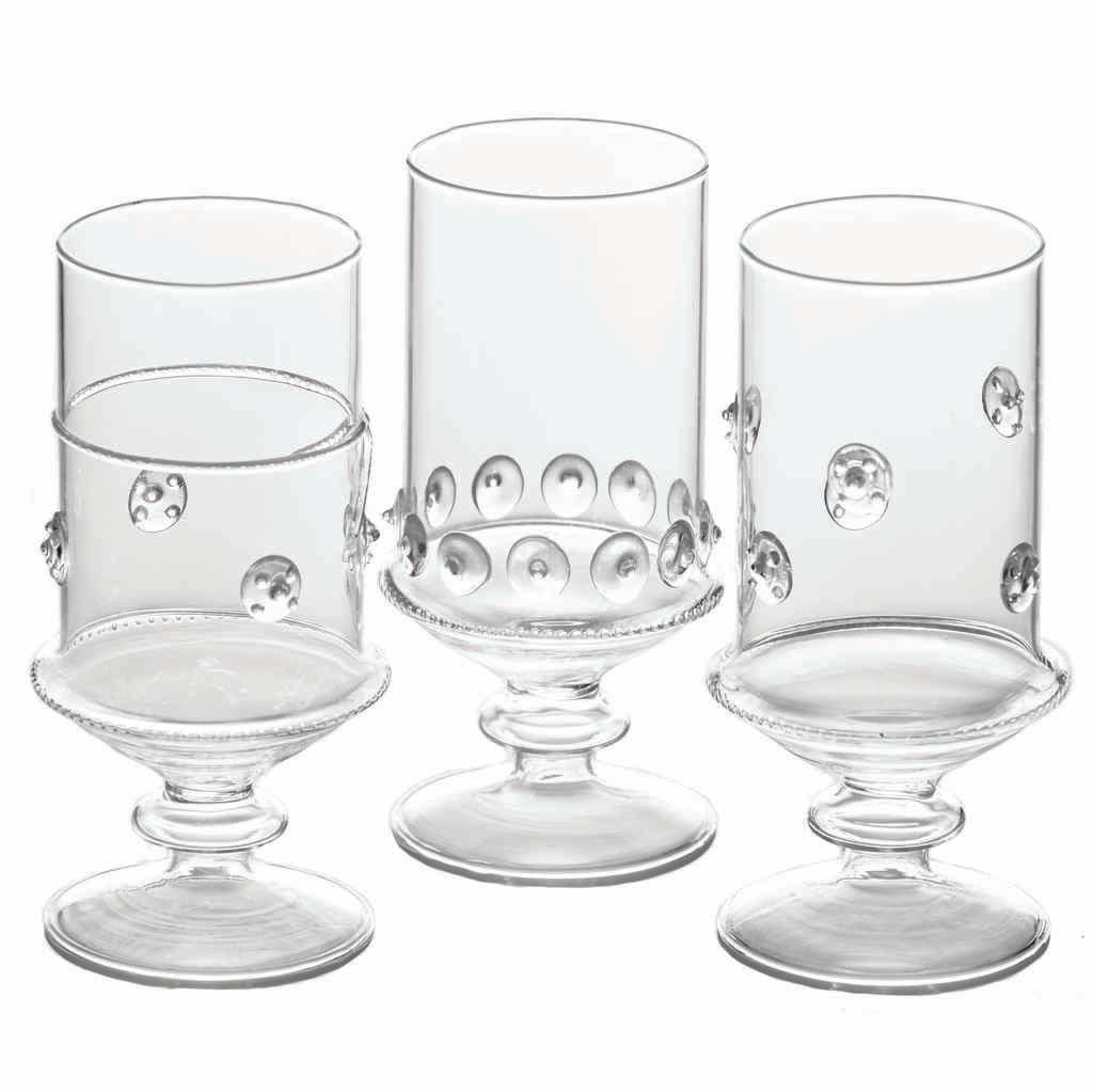 Footed Glass vases