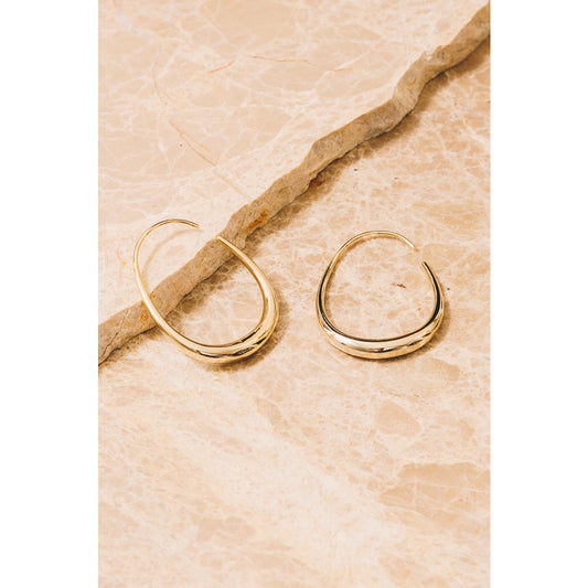 Frances Threader Hoop Earrings