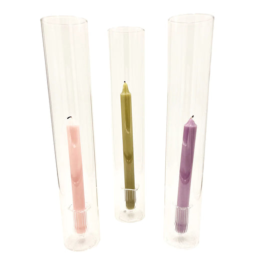Glass Cylinder Candleholder