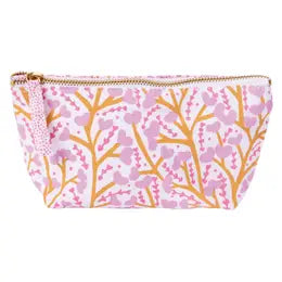 Pouch, Pink Flower Heart