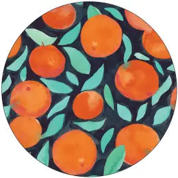 Orange crush Round Coasters, set of 4