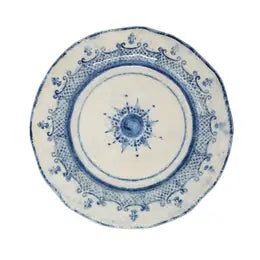 Dinner Plate, Burano, blue