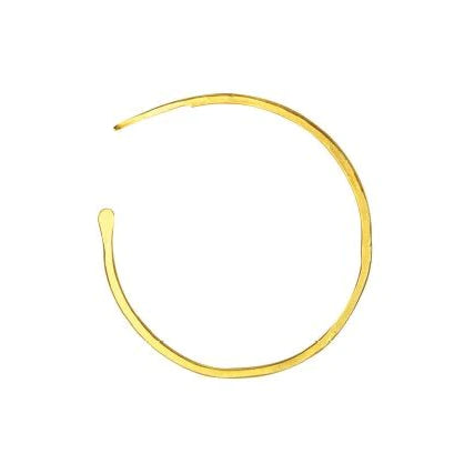 Gold Medium Classic Hoops, earrings