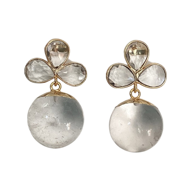 Biltmore Crystal Trio with a Round Crystal Drop Earrings